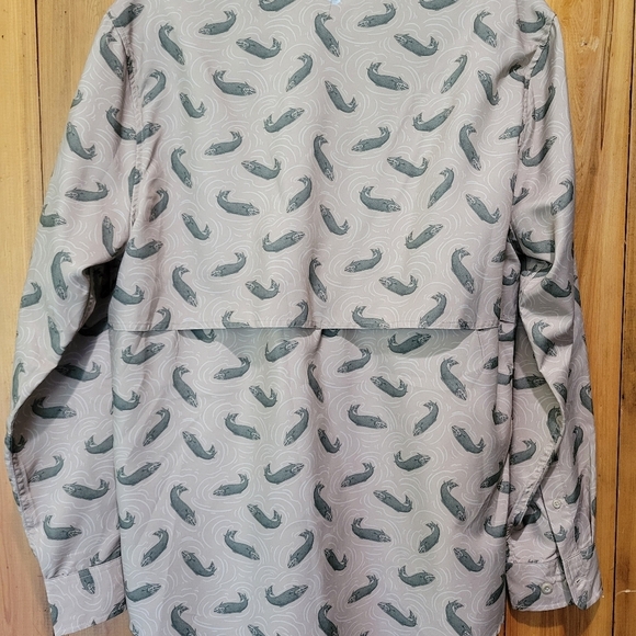 Ocean Cost Patterned Button-Up Shirt - Picture 2 of 10